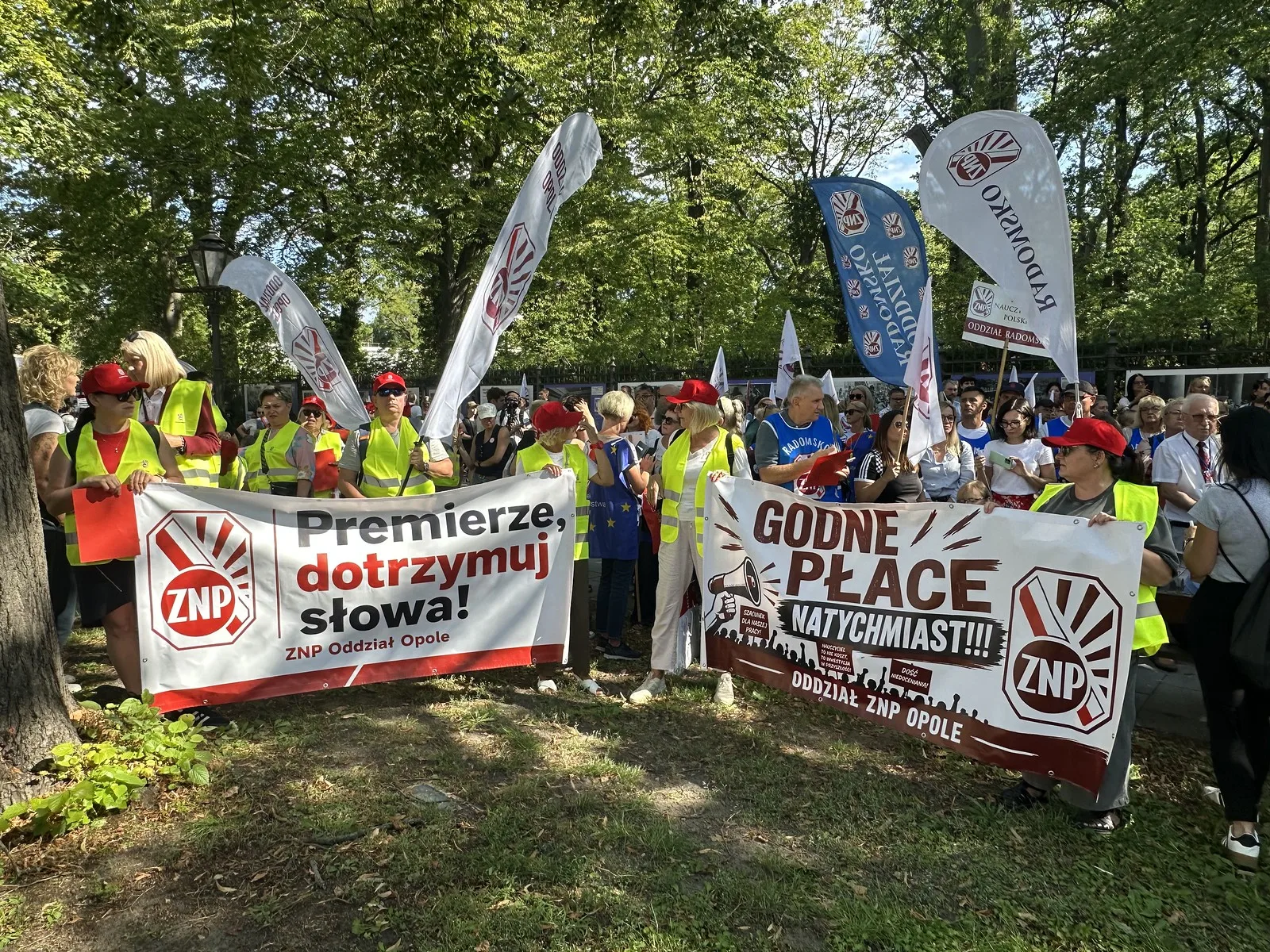 Manifestacja ZNP pod KPRM — 31 sierpnia 2026