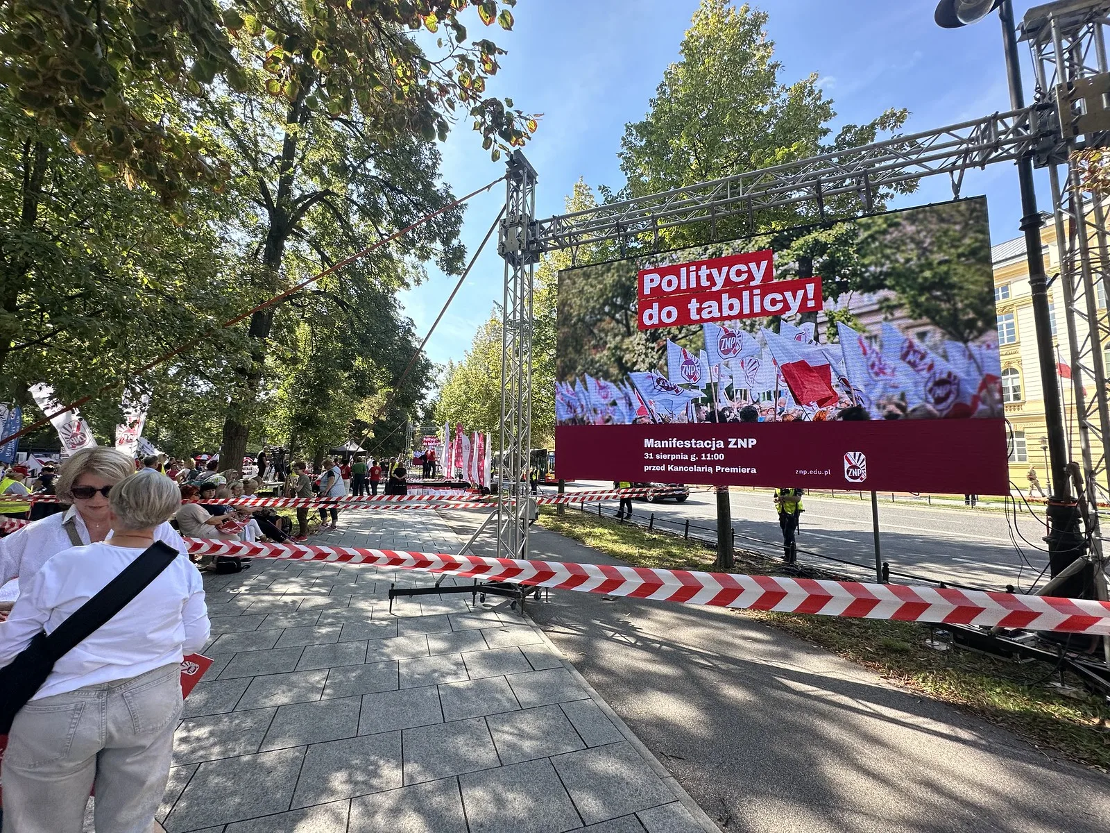 Manifestacja ZNP pod KPRM — 31 sierpnia 2026